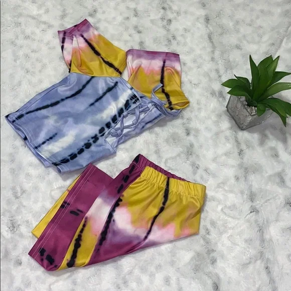 COPY - Cutout 2 piece tie dye set skirt - Picture 7 of 10